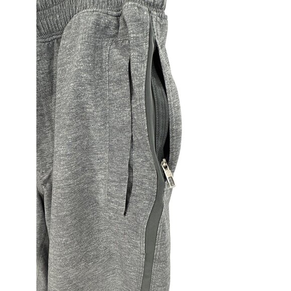 Lululemon Mens Medium Gray Athletic Shorts With Zipper Pockets - Picture 4 of 9